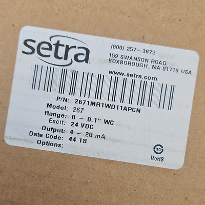 #ad Setra 2671MR1WD11APCN Differential Pressure Sensor Analog Output $114.88