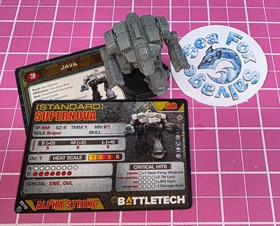 BattleTech Supernova Mech  -- Clan Heavy Star + Cards