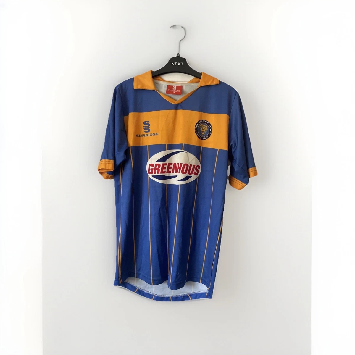 Maillot Shrewsbury Town Errea - Homme Taille XXL - Bleu - Collection Rare