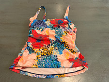 colorful ATHLETA swimsuit top tankini size 36B or 36C