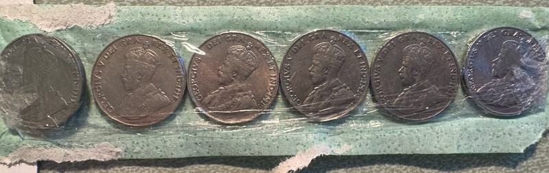 6 Geoerge V Nickels 1929-1934