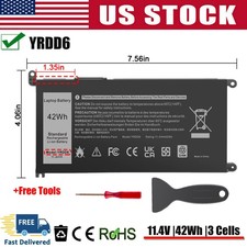   42WH YRDD6 Laptop Battery For Dell Inspiron 3493 3582 3583 3593 3793 5480 VM732