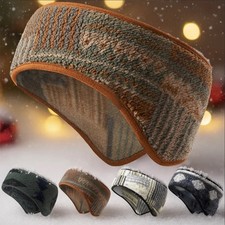 Fleece Ear Warmers Headband Cover Ear Muffs for Cold Weather Running Cycling