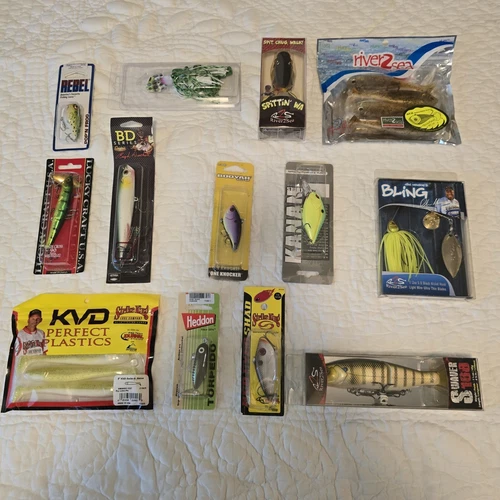  Fishing Lot Of 13 Assorted  New - River2sea & MORE !! 