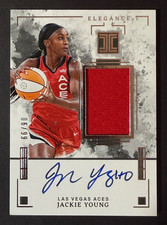 2025 WNBA IMPECCABLE ELEGANCE JERSEY AUTO #06/99 JACKIE YOUNG LAS VEGAS ACES