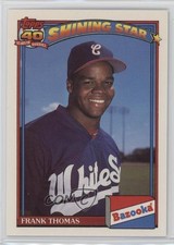 1991 Topps Bazooka Shining Stars Frank Thomas #7 HOF 19wd