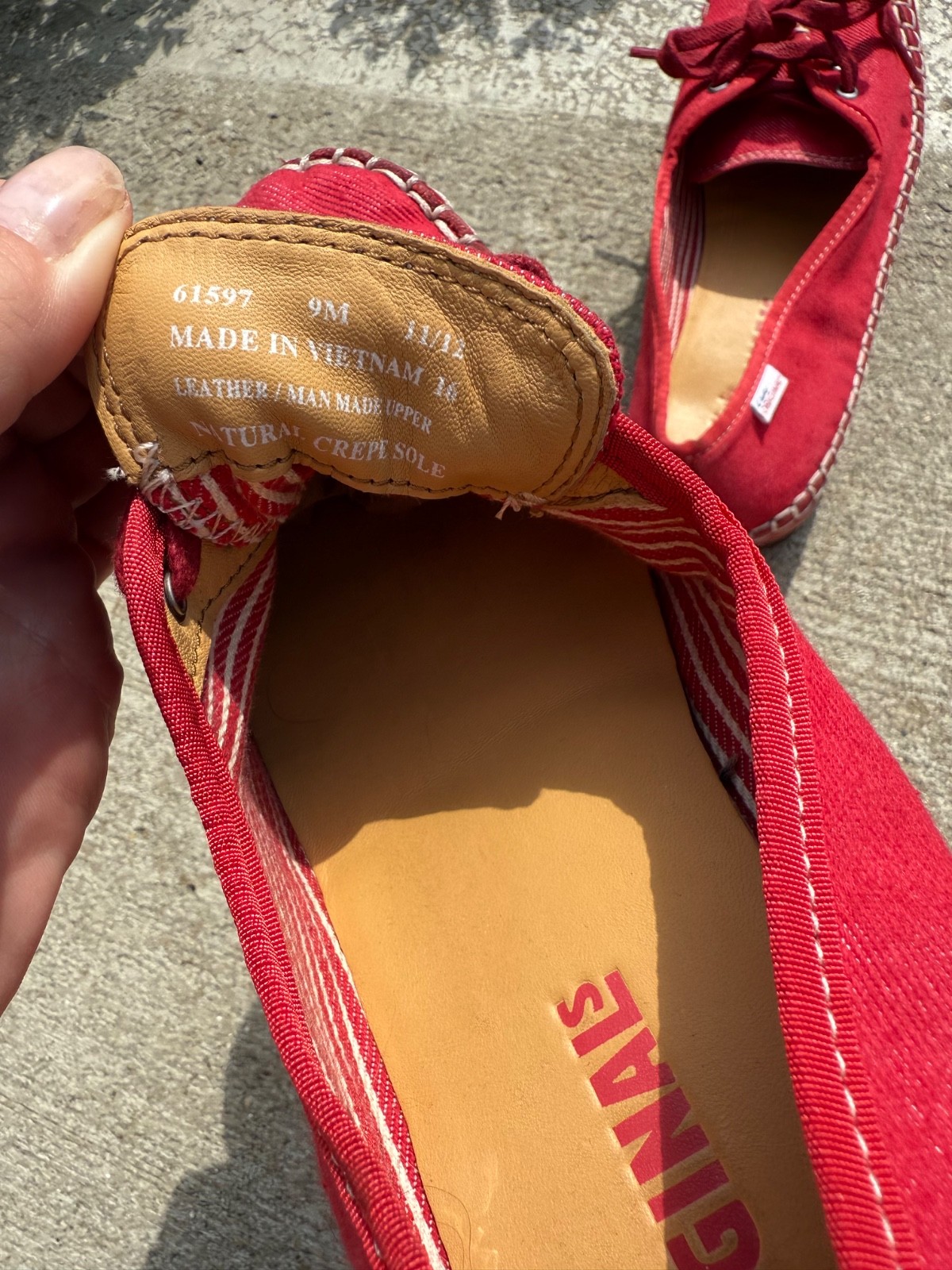 SAOLA Scarpa mocassini Clarks originale Faraway Beach tela suola crepe taglia 7