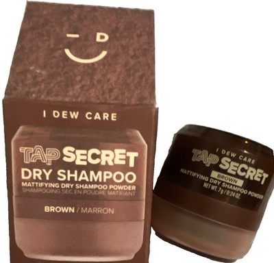 I Dew Care Tap Secret Mattifying Dry Shampoo Powder 0.24 oz Brown