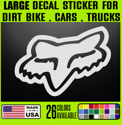 F0X - 6'' to 30'' Off Road ATV Racing Decal Sticker Dirt Bike Motocross 4 Wheeler
