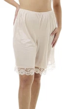 Underworks Pettipants Nylon Culotte Slip Bloomers Split Skirt 9” Inseam Small