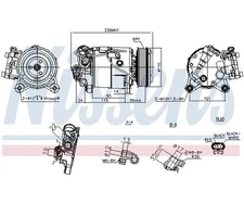 Compressor, Air Conditioning **FIRST FIT** NISSENS 891019