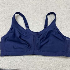 Glamorise Bra 46C Full Coverage 1265 Magic Lift Front-Closure Posture Back Bra