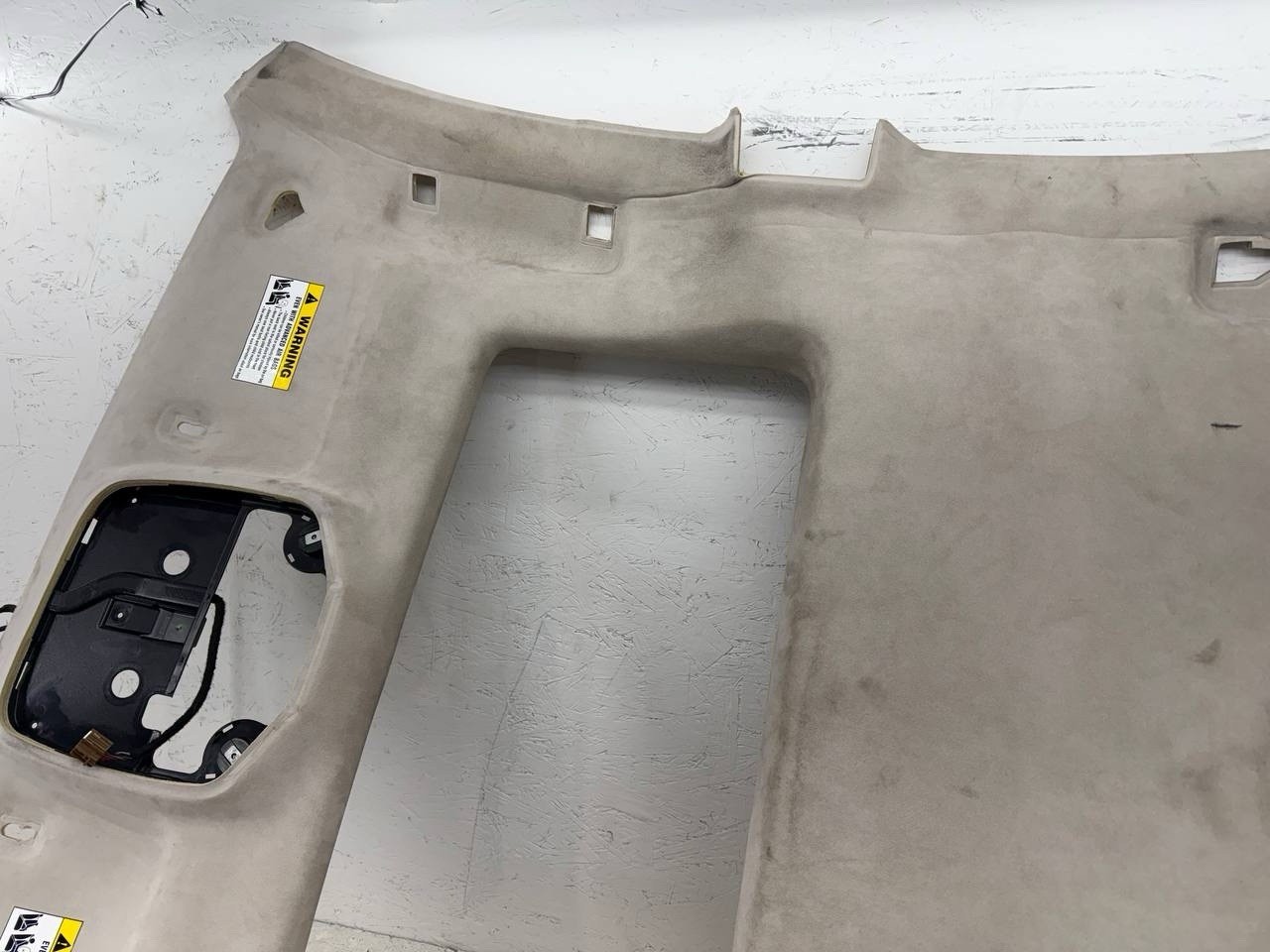 2014-2020 MASERATI GHIBLI M157 UPPER OVERHEAD ROOF HEADLINER COVER PANEL White