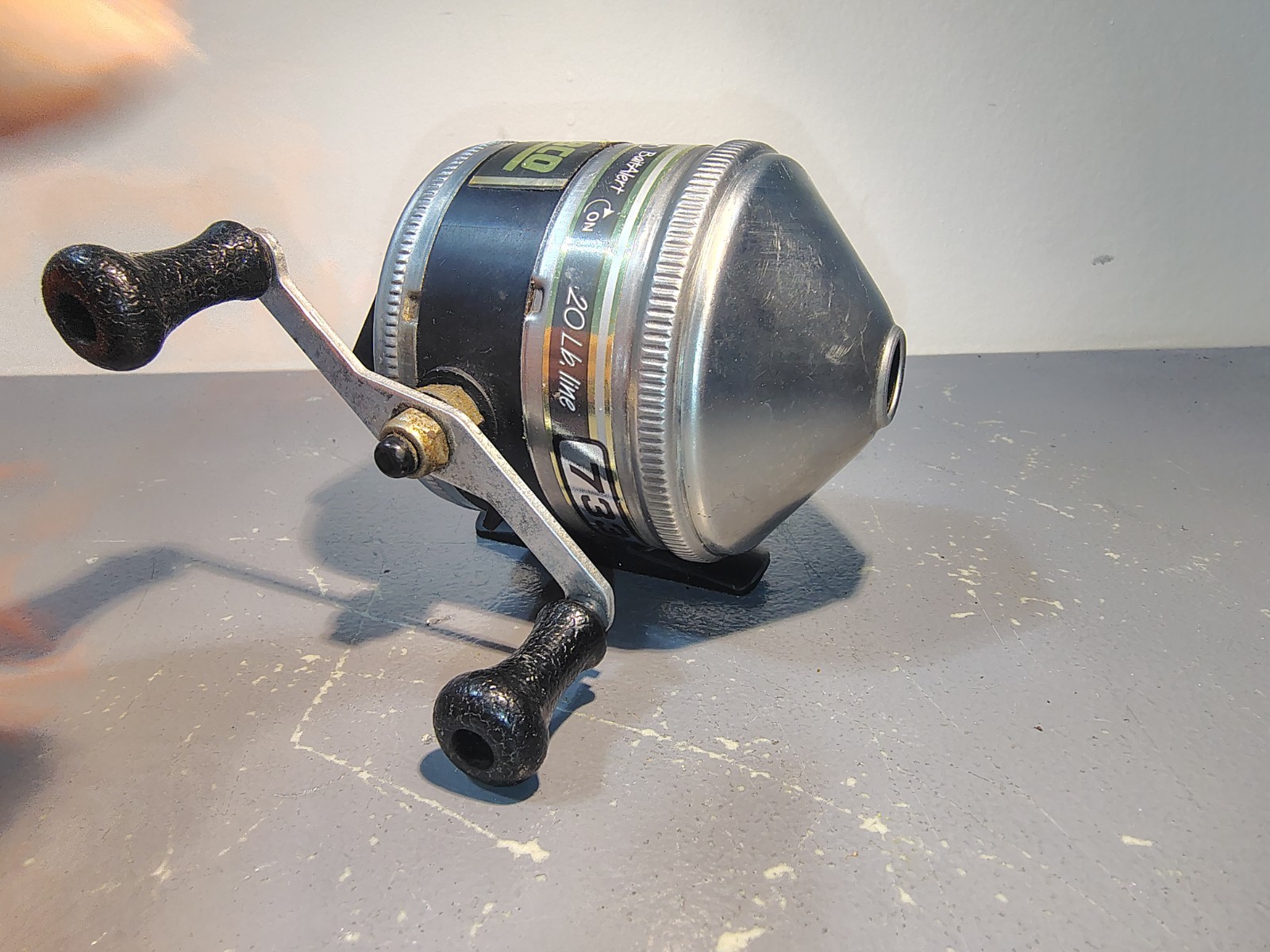 Vintage Zebco 733 The Hawg Direct Drive Spin Cast Reel Made 