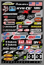 NEW D-COR MISC LOGOS DECAL SHEET 12"X18" 40-90-105 FAST SHIPPING