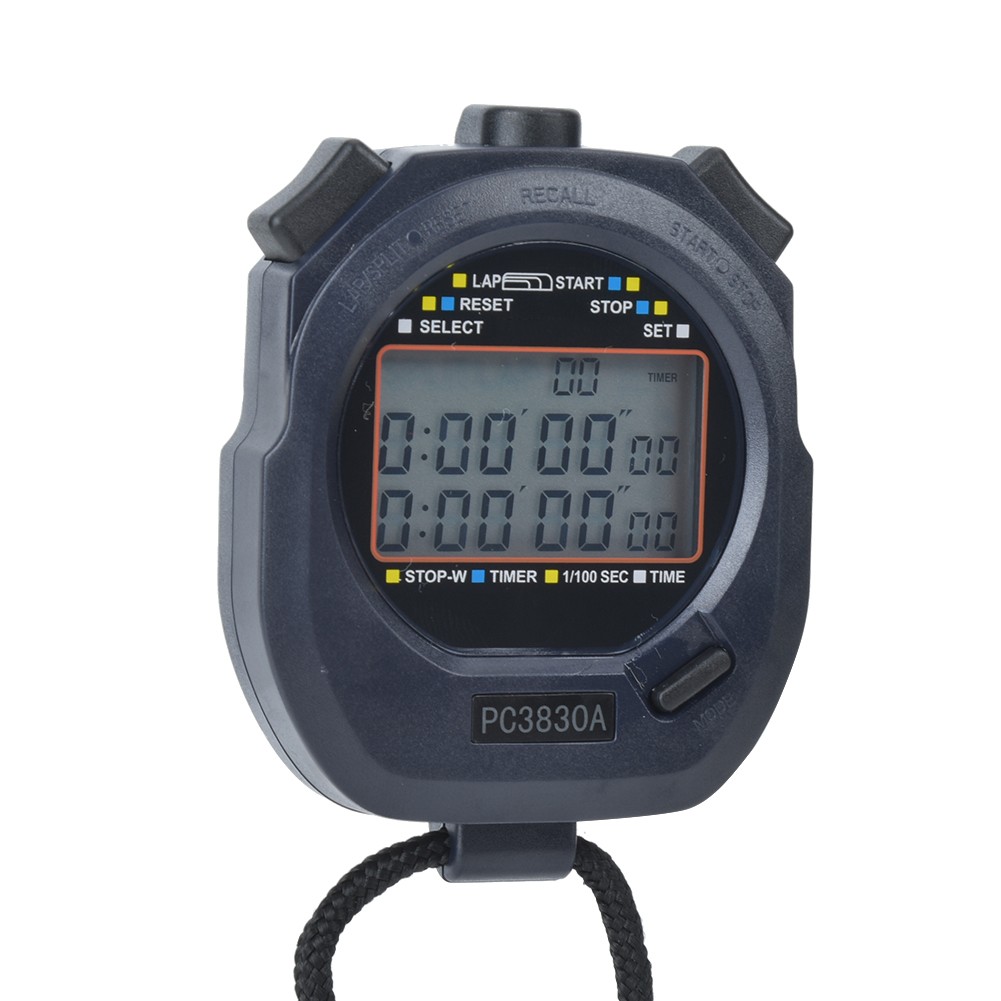 PC3830A ABS Sports Running Stopwatch Electronic Track And Field Countdown Stop