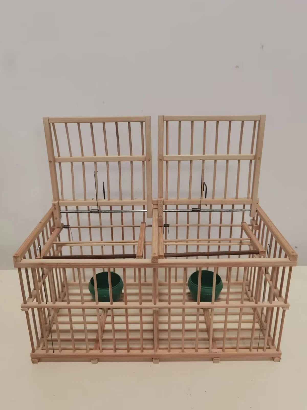 2 Doors Birdcage Repeating Trap Cage Hunting Escaped bird cage Birds Catch 00856
Opens in a new wind