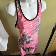 Nike Gymnastics Sleeveless Leotard Unitard Pink One-Piece Size S