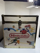 RARE 1980s Vintage Nintendo Super Mario Zelda Wood Box Toy Chest Storage See Pic