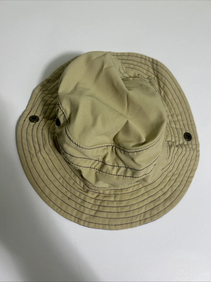 Sombrero cubo REI para niño pequeño talla 12-24 meses barbijo beige  Foto 2 de 4