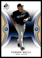 Vernon Wells 2007 SP Authentic #98 Blue Jays MLB READ FREE SHIPPING AutographDen