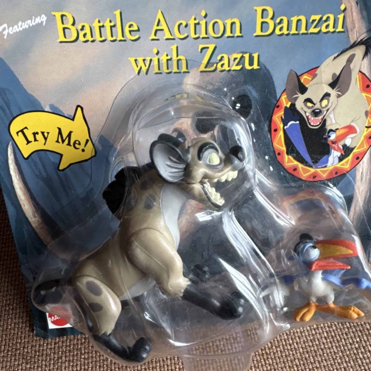 Mattel Disney The Lion King Battle Action Banzai with Zazu Figure