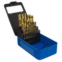 Sealey HSS Voll Geschliffen Bohrer Set 25-Tlg. DIN 338 Metrisch AK4725