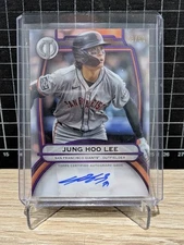 2025 Topps Tribute Baseball Jung Hoo Lee Tribute Auto Purple 48/50 SF Giants