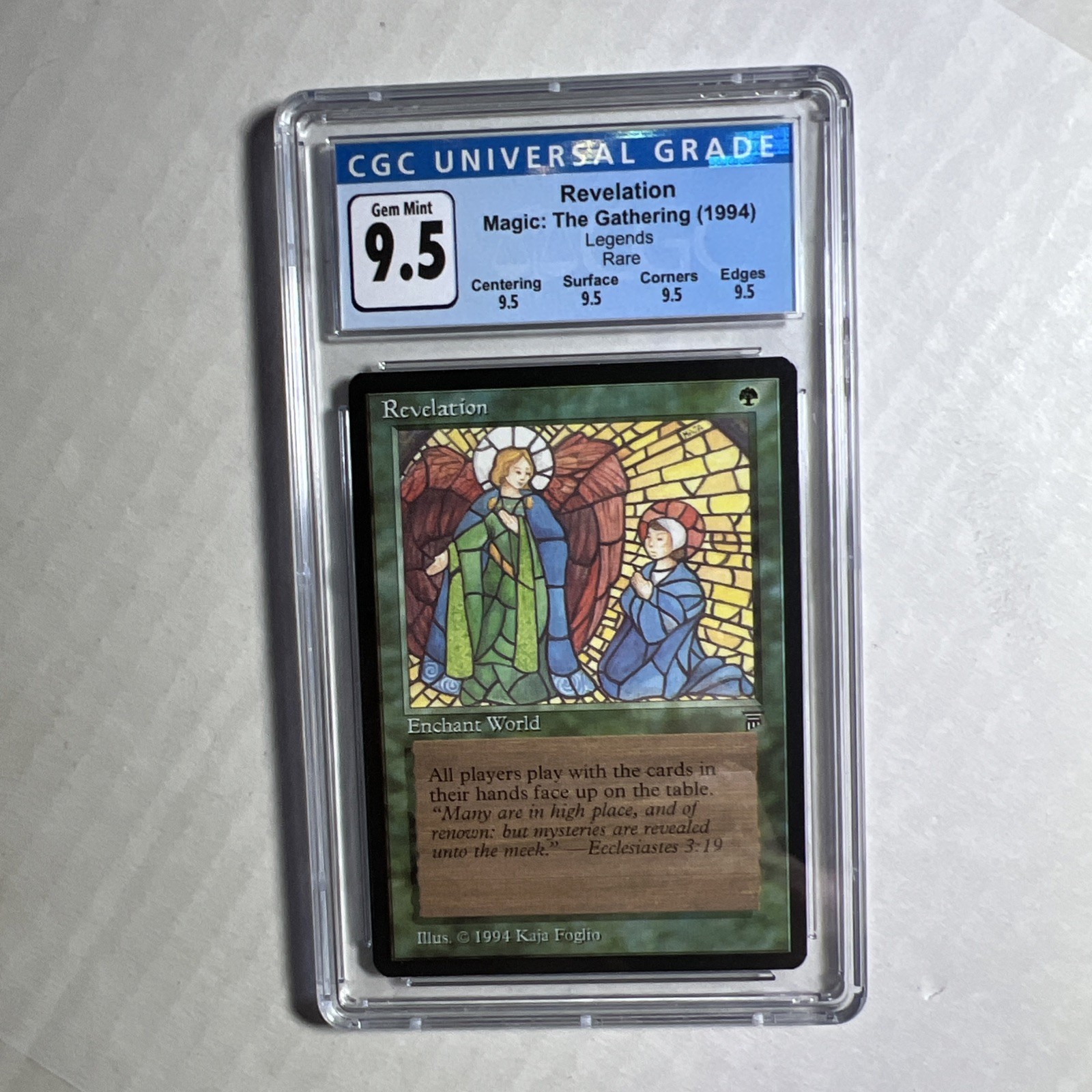 MTG Legends Revelation CGC 9.5 Quad GEM MINT+ (all subs Gem Mint)  1994