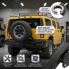 Spare Tire Carrier Mount For Hummer H2 03-09 Drop Down Steel Bracket Bolt-on Fit