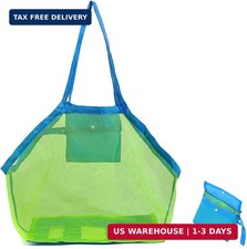 Extra Large Mesh Beach Bag Sand Toy Bag For Holding Beach Toys Towels Quick Dry