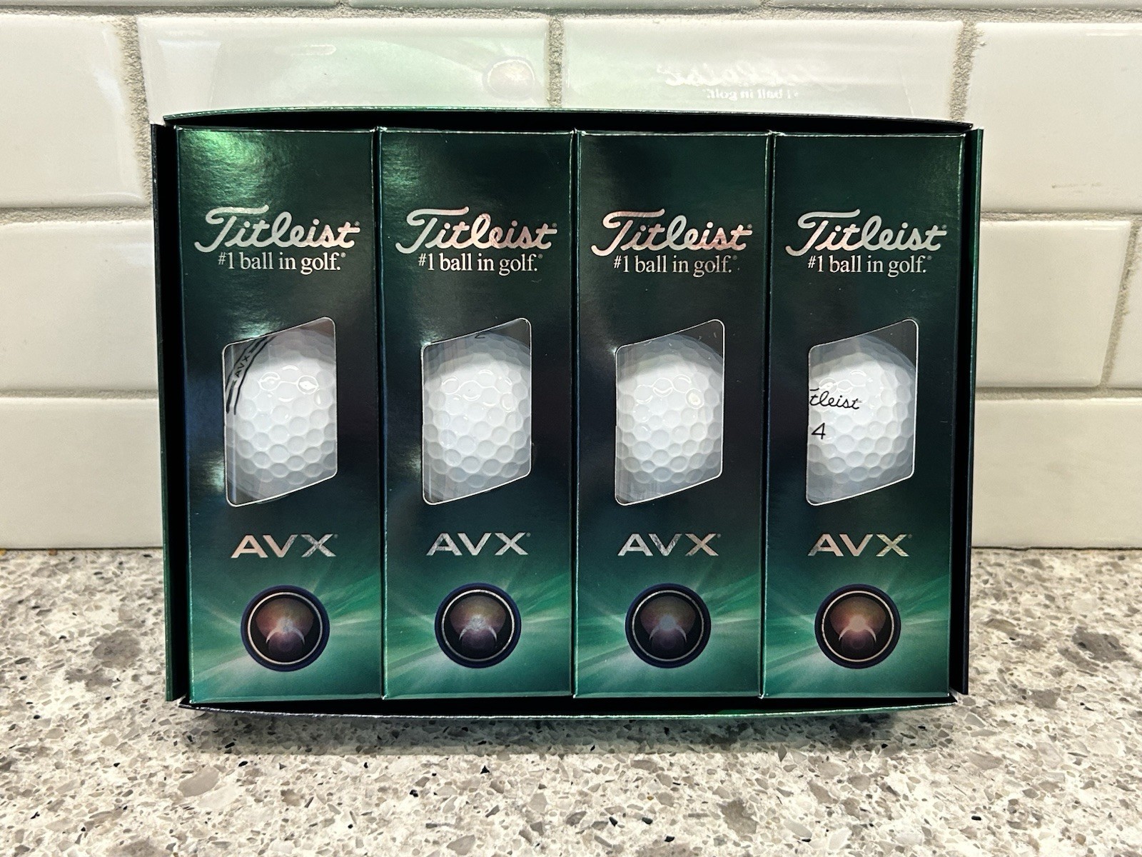 Titleist 2024 AVX Golf Balls, Men's, White
