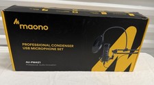 Maono AU-PM421 USB Condenser MicrophoneSet w/ Boom Arm Open Box Ships USA