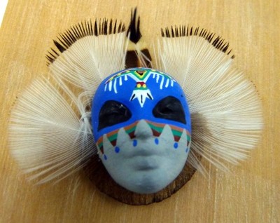 Artist Sal'e Jo Native American SPIRIT MASK 1:12 Dollhouse Miniature