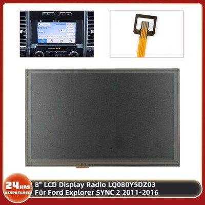 8'' LCD Display Radio LQ080Y5DZ03 Für Ford Explorer SYNC 2 2011-2016 Focus Escape