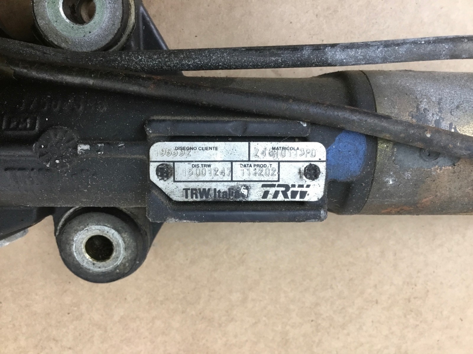 Maserati Coupe GT 2003 Power Steering Gear Rack Pinion 02-06 ;:Y