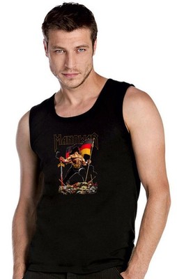 MANOWAR Rock Music Logo schwarz Ärmllos T-Shirt Tank Top -21446-SW