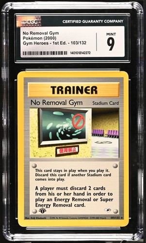 No Removal Gym (1st Edition) graded CGC 9 for sale on eBay