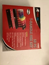 10 pcs  T Handle Hex Key Wrench with Stand Metric Allen Wrenches Set MM Sizes