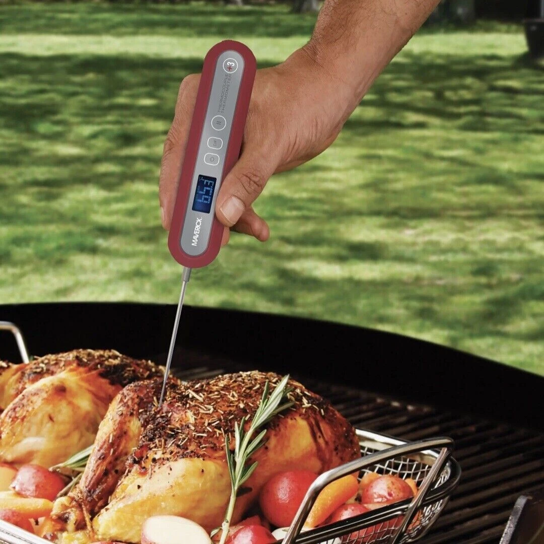 POCKET KNIFE THERMOCOUPLE DIGITAL MEAT THERMOMETER + 3 TOOLS NEW