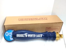 Brooklyn Winter Lager 12” Blue Ceramic Beer Tap Handle NEW