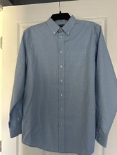Chaps Boys Blue Button Down Oxford Size 20 - New