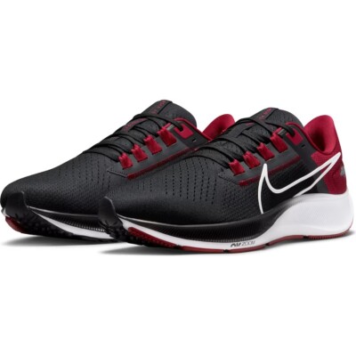 Nike Air Zoom Pegasus 38 ARKANSAS RAZORBACKS Black Red sz 9.5 DJ0817 001 NCAA | eBay