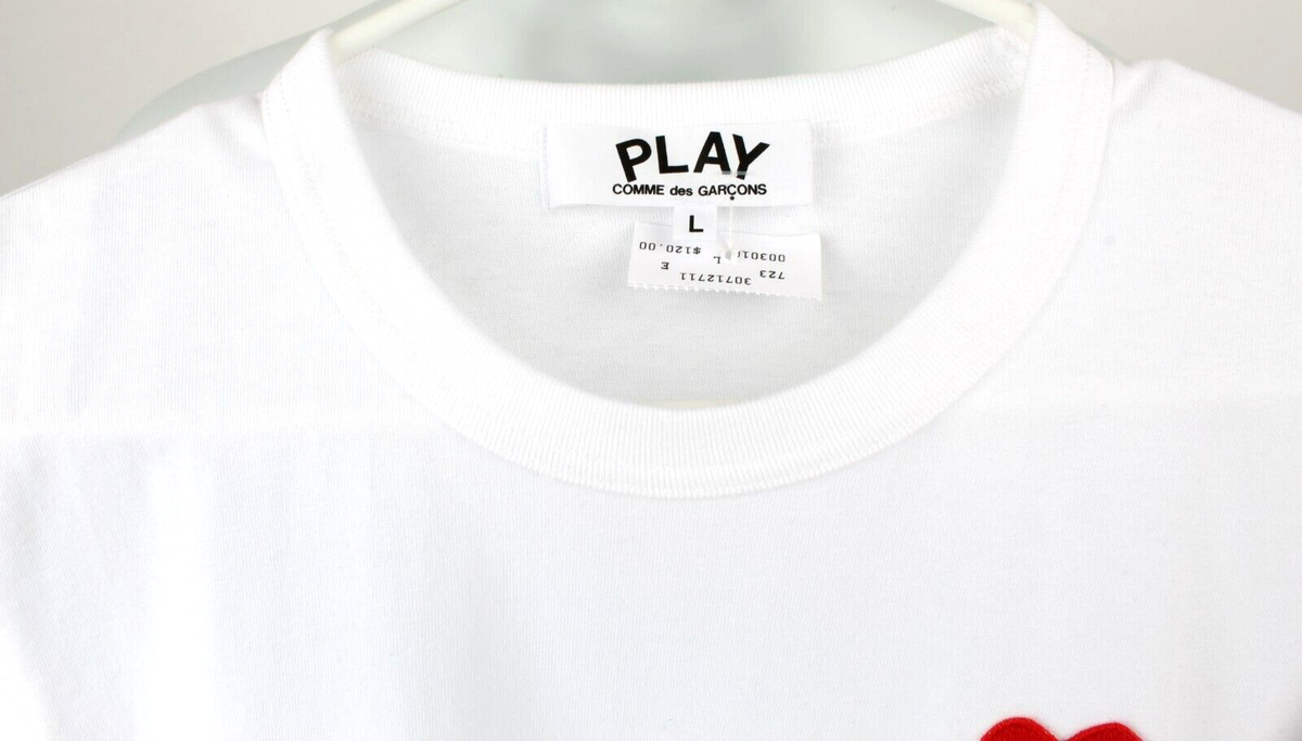 NWT Comme des Garcons CDG Play Red Half Heart Tee -- Women's NWT Comme des Garcons CDG Play Red Half Heart Tee -- Women's