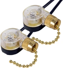 Pull Chain Switch Zing Ear ZE-109 Ceiling Fan Switch Ceiling Fan Light Lamp Repl