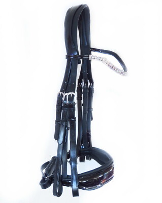 FSS Anatomischer FREIFORMSCHIMMER Klar Kurve Kristall BLING Abgeschnitten PATENT Trense