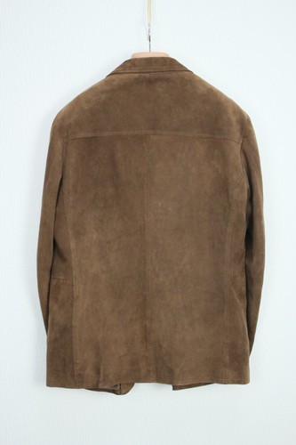 Lux CANTARELLI Brown Soft Suede Leather Jacket Coat 54IT 44US/UK - Picture 10 of 14