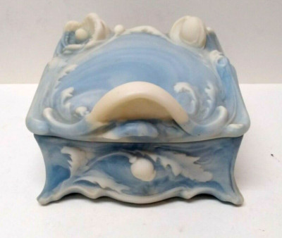 【美品】INCOLAY STONE ジュエリーボックス　ユニコーン　人工石　彫刻 美品】INCOLAY STONE ジュエリーボックス ユニコーン 人工石 彫刻