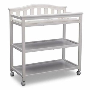 delta white changing table