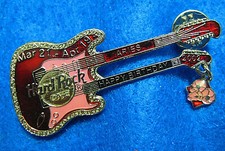 TOKYO BIRTHDAY ZODIAC ARIES RAM PENDANT DOUBLE FENDER GUITAR Hard Rock Cafe PIN